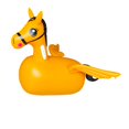 thumbnail image 4 of Caballo inflable de juguete, juguetes de animales saltarines, artículos de fiesta, niños y niñas, juguete inflable para montar y saltar para juegos al, 4 of 7