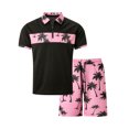 thumbnail image 3 of toraway Ensemble d'Automne pour Hommes Été T-Shirt Décontracté Imprimé Noix de Coco Manches Courtes m, 3 of 4