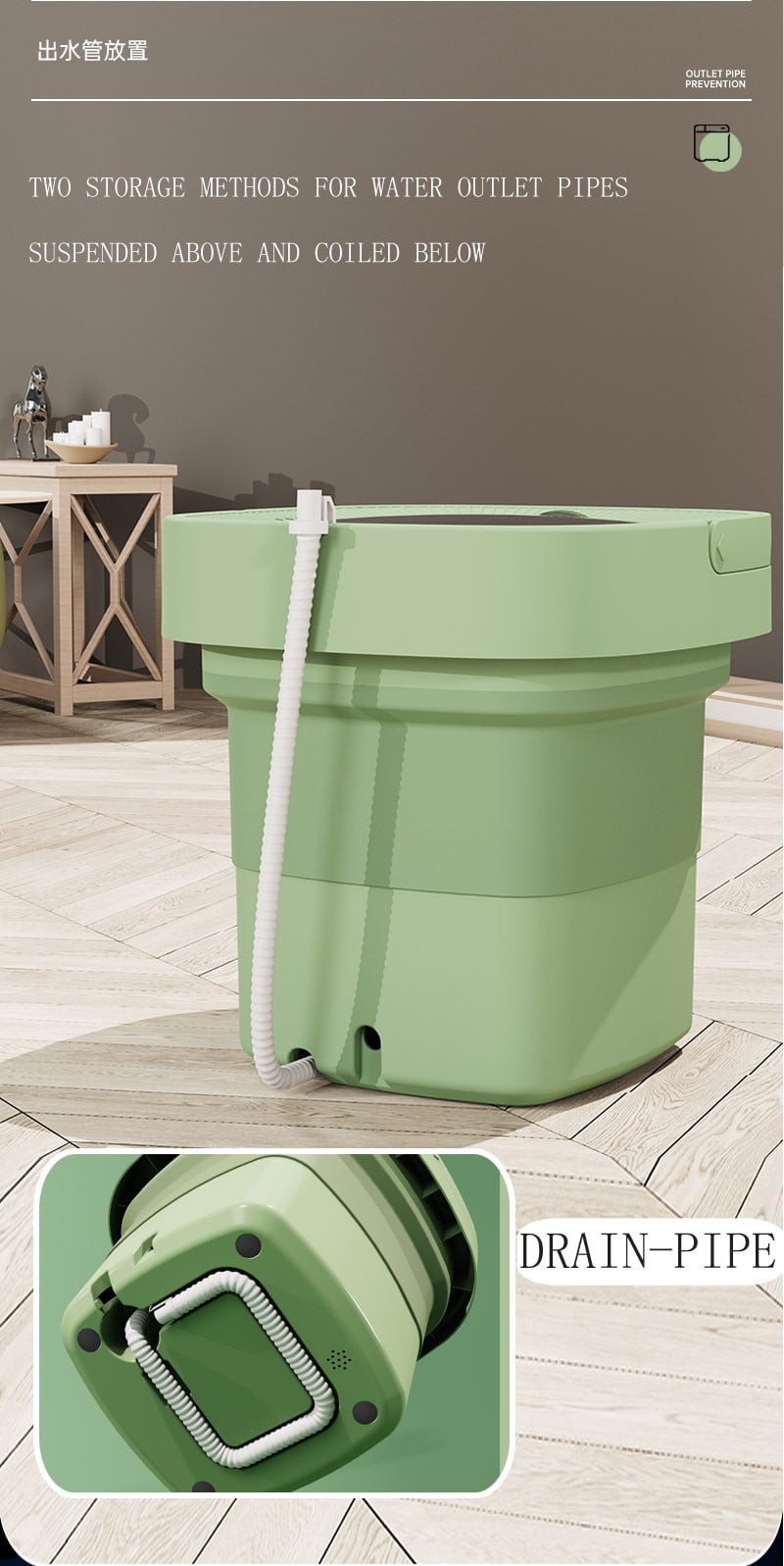 Purple Purple 7L Portable Mini Washing Machine Small Washer And Spinner Combo For Student Dormitory Apartment Baby Clothes Travel