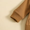 thumbnail image 4 of Boy Clothes 4T Toddler Outfit Toddler Baby Boy Clothes Long Sleeve Hoodie Tops Sweatsuit Cargo Pants Outfit Set Brown 12-18 Months, 4 of 9