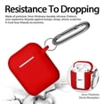 thumbnail image 2 of Funda Hamile compatible con AirPods 1/2 silicona roja, 2 of 6