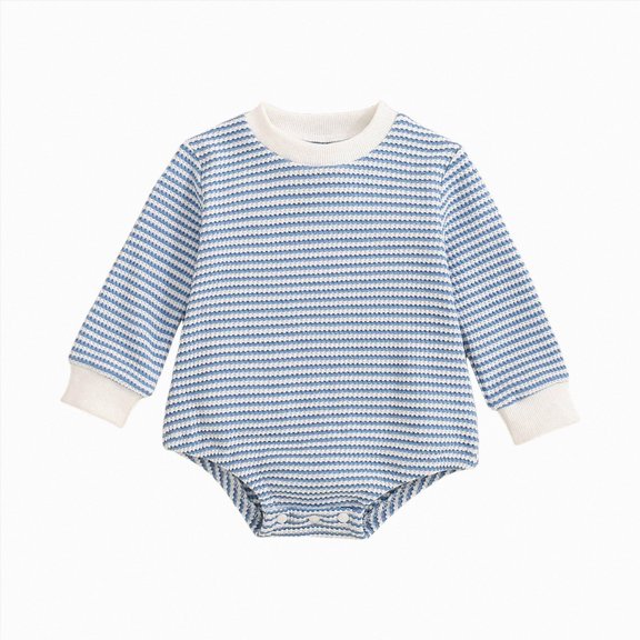 Gibobby Infant Baby Girl Romper Infant Fall Winter Clothes 3 6 9 12 18 Months Ruffle Sweater Long Sleeve Bodysuit Jumpsuit Infant Onesie(0-3 Months,Light Blue)