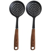 Imusa Skimmer Nylon with Woodlook Handle Black, 2 Pack