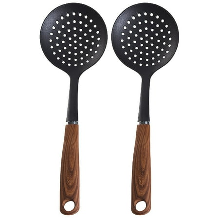 Imusa Skimmer Nylon with Woodlook Handle Black, 2 Pack