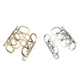 thumbnail image 4 of Becaristey Bracelets Reticulation Durable Léger Poli Manchette Bracelets Simple Mode Robuste Bijoux Femmes Fête d'Anniversaire, 4 of 6