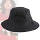 thumbnail image 5 of Hombres Mujeres al aire libre ala ancha pescador sombrero de cubo moda borla gorra flexible (negro), 5 of 8