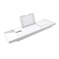 thumbnail image 2 of Expandable Bathtub Tray Bath Tray for Tub Holds Book,Phone, Drinks,Soap Bathtub Stand Holder Shower Storage Rack Bath Organizer Rack , White, 2 of 7