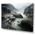 thumbnail image 2 of Designart "Symmetrical Grey Landscape Cliffs Beauty II" Landscapes Wall Art Print, 2 of 5
