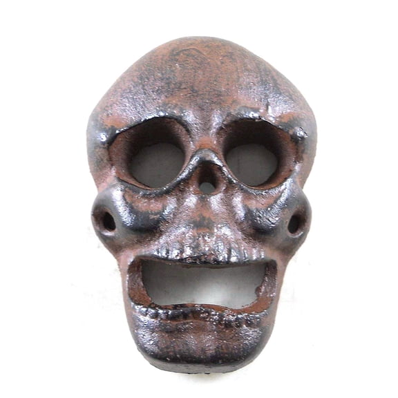 Cast Iron Wall Mounted Skull Bottle Opener