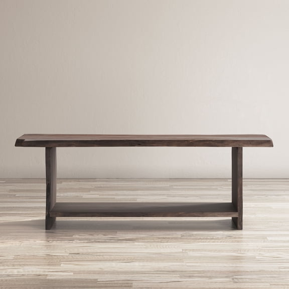 Jofran Cooper Live Edge 52" Solid Acacia Storage Bench