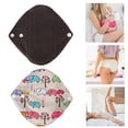 thumbnail image 4 of Skin Friendly Cloth Menstrual Pad Reusable Charcoal Bamboo Sanitary Napkin Pad 18 x 18cm(N5 ), 4 of 5