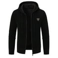 thumbnail image 5 of Maoxin Men's Jacket Men's Casual Fashionable Long Sleeved Hooded Pocket Jacket Long Sleeve Hooded Casual Outwear Jackets Jackets for Men , Black , L, 5 of 5