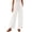 Beige, variant on Women's Elastic High Waist Corduroy Straight Leg Pants Dual Patch Side Pockets Soft Textured Fabric Loose Fit Daily Casual Long Trousers