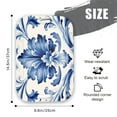 thumbnail image 2 of Serving Trays with Handles, 14.5 x 9.8 inch Rectangular Plastic Tray for Restaurant, Kitchen, Blue And White Pattern, 2 of 6