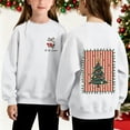 thumbnail image 1 of Cowsor Chandails en Molleton pour Filles Enfants Mignon Graphique Col Rond Chandail Tops Xmas Manches Longues Chemises de Vacances, 1 of 7