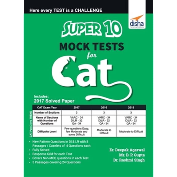 Pre-Owned Super 10 Mock Tests for CAT (Paperback)