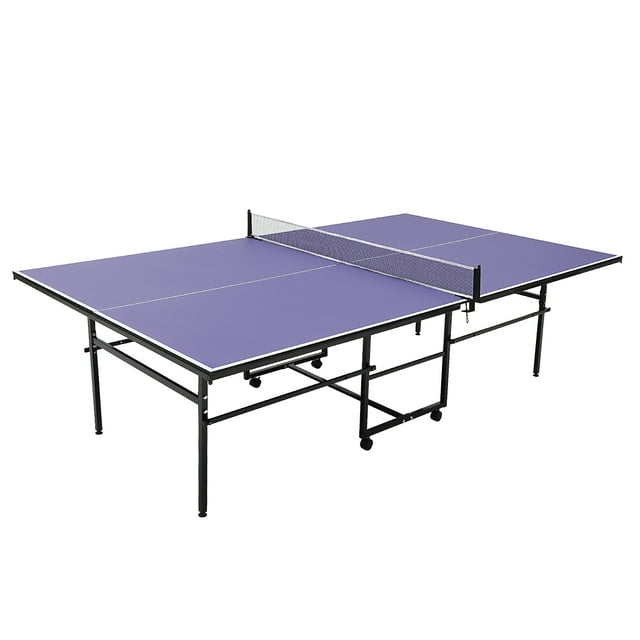 Tables de Tennis de Table d'Extérieur Professionnelles – Jeu de Table de Ping-Pong Portable de 9 Pi de Taille Moyenne avec Filet, 2 Palettes de Tennis de Table et 3 Balles