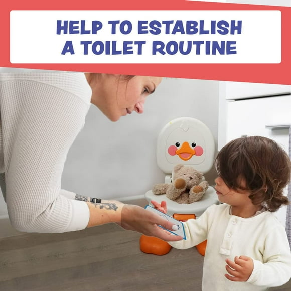 Amonev My Toilet Routine Flash Cards - 12 Illustrated Cards for Visual Aid, Speech Delay, Non-Verbal Communication for Children and Adults with Autism or Special Needs