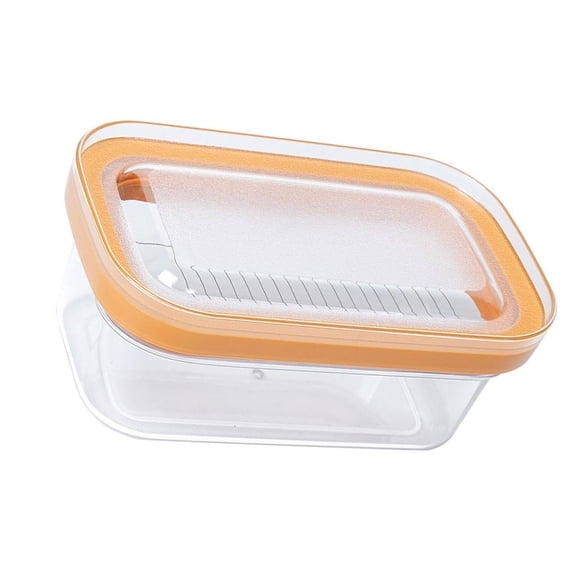 hejhncii Cheese Container Food Grade Plastic Butter Cutter Box with Stainless Steel Blade