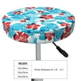 thumbnail image 4 of KLL Hawaiian Style Round Bar Chair Cushion Cover 14 inch ,Bar Stool Protector with Elastic, Soft Washable, 4 of 6