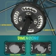 thumbnail image 2 of Upgrades 28LED Patio Umbrella Lights, Rechargeable Cordless Led Light for Outdoor Umbrella,3 Lighting Modes for Most Terrace Umbrellas, 2 of 6