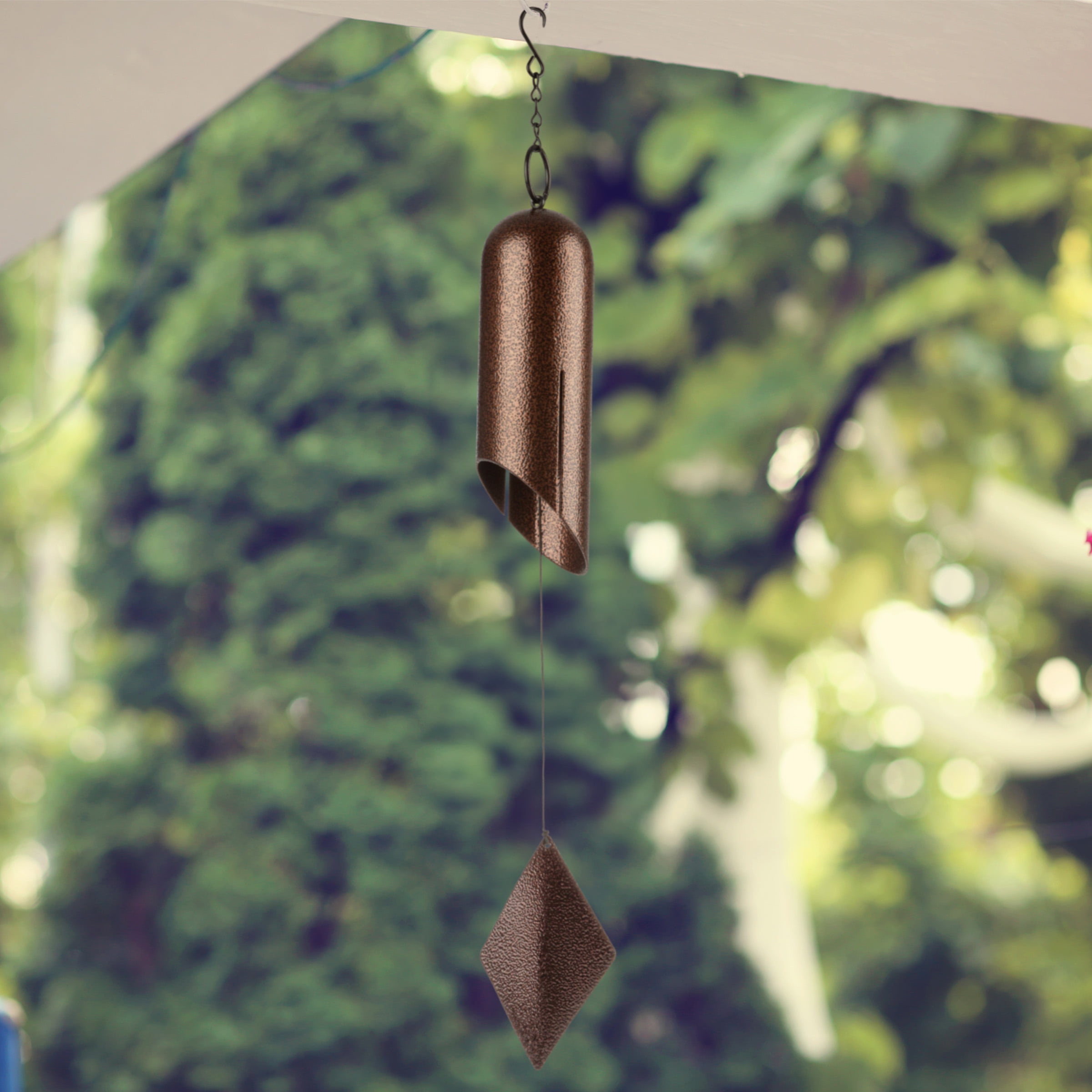 Pure Garden Wind Chimes - 27in Deep Resonance Serenity Bell Chime, Bronze