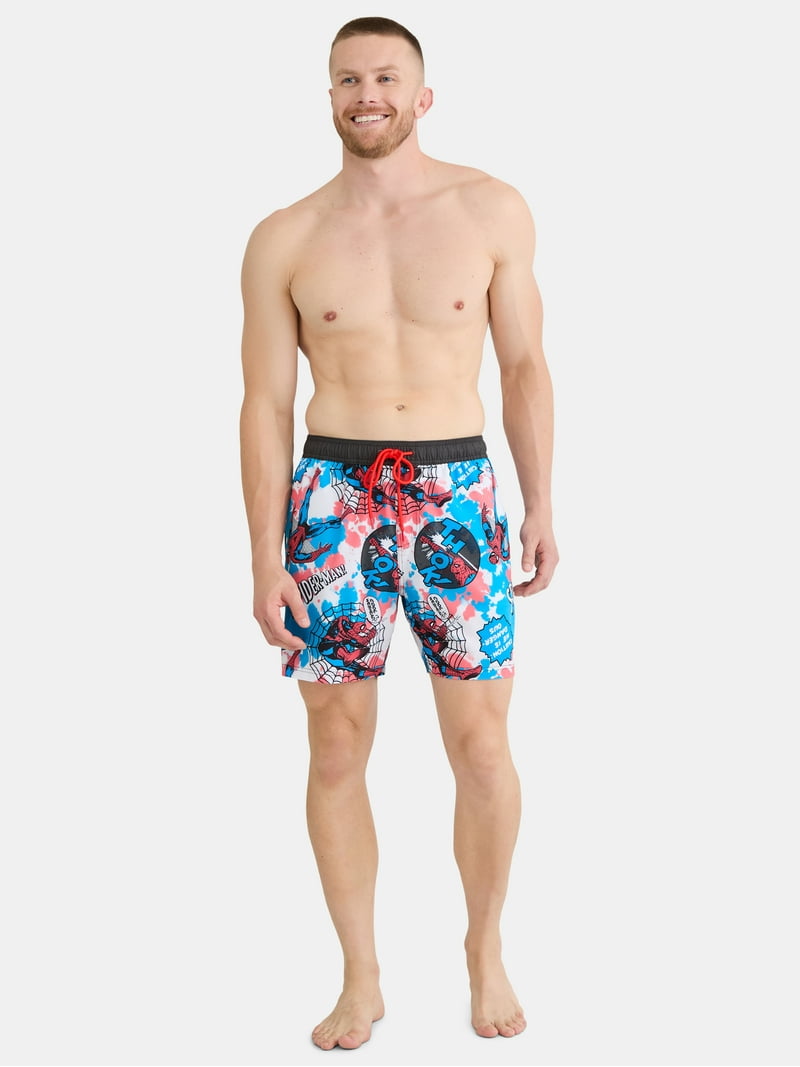 License Men's & Big Men's Graphic Swim Shorts, Sizes S-3XL