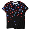 thumbnail image 5 of Qingpeng 4th of July Patriotic T Shirts for Women Summer Star Print Shirts Women's Independence Day Short Sleeve Casual Tee Tops, 5 of 5