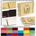thumbnail image 7 of Darling Souvenir Personalized Engraved Laser Cut Wedding Guest Book Wooden Cover Sign-in Book Registry Guestbook Scrapbook-24, 7 of 7