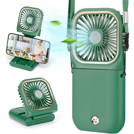 Portable Fan,Mini USB Desk Fan Phone Holder Rechargeable With Power ...