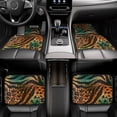 thumbnail image 6 of XMXT Waterproof Floor Mats for Cars, Tropical Botanical Animal Print Non-Slip Universal Fit Auto Carpet Car Decor Mat for Women Men, Set of 4, 6 of 6