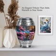 thumbnail image 6 of MUKTIVE Frog Urn for Ashes Adults Male - Pink Flower Urns for Cremation Ashes Mother - Decorative Large Urns for Human Adult - 10 Inch Large Urn for Memorial Father, 6 of 7