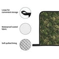 thumbnail image 4 of Honeii Green Camouflage Skull Pattern Oven Mitts and Pot Holders, Silicone Oven Gloves,500 F Heat Resistant Oven Mitts Sets, 4PCS, 4 of 6
