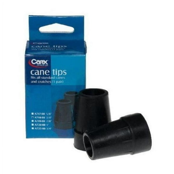 Cane Tips, 3/4", Black Part No. A718-00 (2/package)