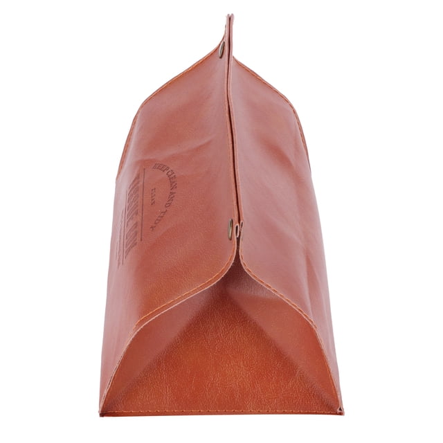 Desktop Tissue Box, Tissue Box Waterproof Dirt-resistant Extraction Tissue Box, For Bedroom 7.9 X 4.7 X 4.9 In With PU Leather Orange