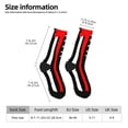 thumbnail image 2 of Fotbe Firefighters USA Flag Calcetas Largas con Estampado para Hombre y Mujer – Calcetas de Compresión Transpirables y Elásticas, Viajar y Uso Diario Talla 5-11, 2 of 6