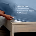 thumbnail image 5 of Bare Home Fitted Sheet - 22" Extra Deep Pocket - Premium 1800 Collection - King, Coronet Blue, 5 of 7
