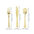 thumbnail image 4 of Cutlery Spoon Portable Plastic Serving Utensils Party Kit Cutters Forks Spoons Banquet, 4 of 6