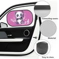 thumbnail image 6 of Yuyamidu Panda Car Window Shade Music Note Shade for Car Side Windows 20 x 12 Inch Cling Car Sun Shade Car Accessories Glare and UV Rays Protection, Purple, 6 of 7