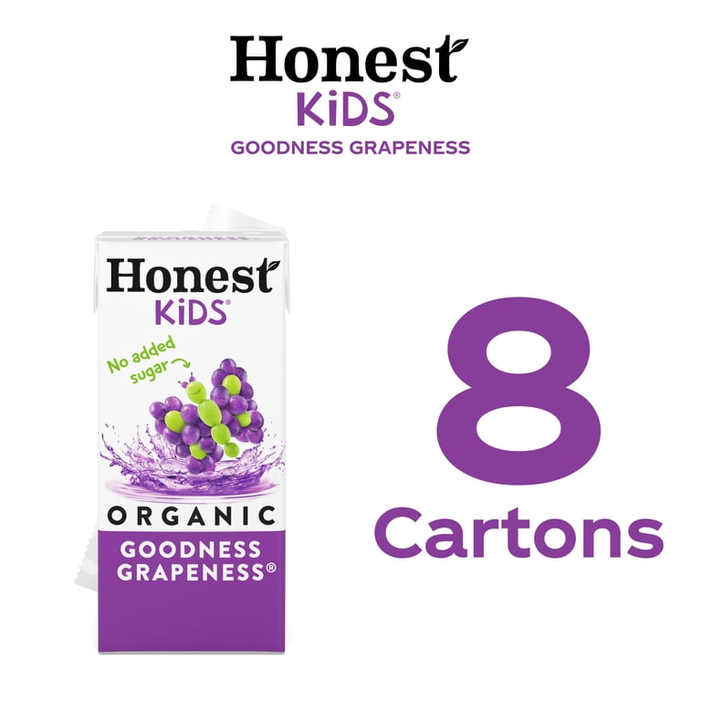 5 pack) Honest Kids Goodness Grapeness Organic Juice Drink Cartons