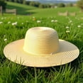 thumbnail image 4 of Shadoumai Wide Brim Straw Hat, Foldable Mens Cowboy Sun Hat, Shapeable Beach Safari Fishing Hat for Outdoors, 4 of 8