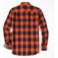 thumbnail image 2 of Alex Vando Mens Button Down Shirts Regular Fit Long Sleeve Casual Plaid Flannel Shirt, 2 of 5