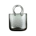 thumbnail image 1 of Oubit Purse Shape Vase,Glass Vase Transparent Hand Bag Fish Tank Glass Vase Convenient Use, 1 of 9