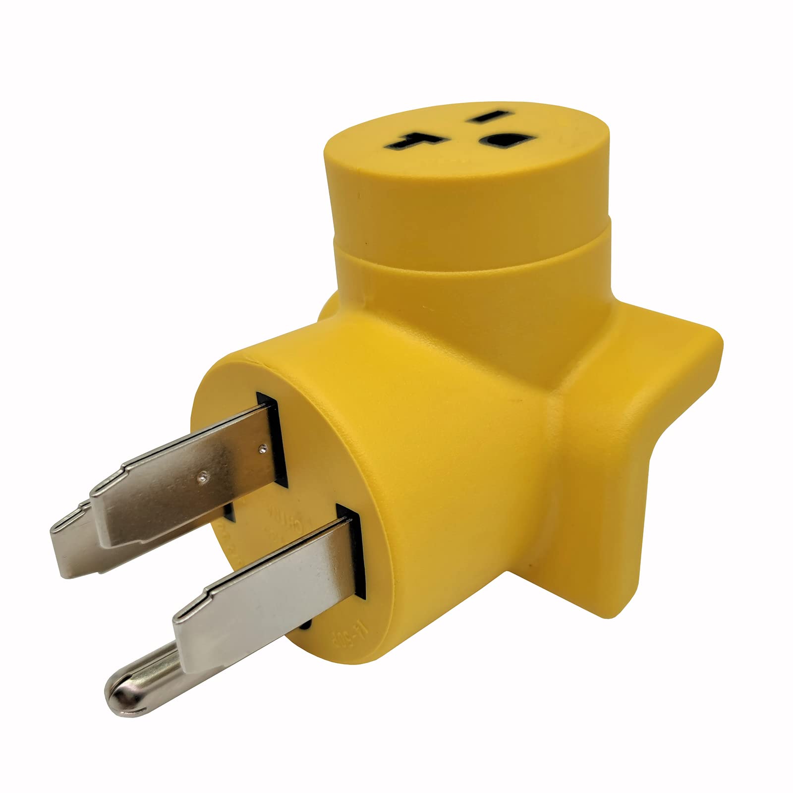 Parkworld 62824 NEMA 14-50P to 6-20R T-Blade 6-15R One Piece Compact Adapter Welder to A/C Adaptor Output 20amp 250Volt