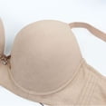 thumbnail image 3 of WCJM Blue Women's Plus Size Bras Soft Thin Underwire Support Sleep Bra Underwear Anti Sagging Gathered Bralettes, 3 of 6
