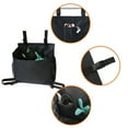 thumbnail image 3 of Almacenamiento de accesorios para cortadora de césped de jardín de empuje manual para exteriores Bolsa de accesorios para bolsa (negra), 3 of 4