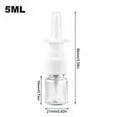 thumbnail image 2 of LILIANG 100PCS 5-30ml Mini Empty Plastic Nasal Spray Bottles Water Container Dispensing, 2 of 10