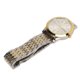 thumbnail image 5 of Reloj para Hombres Cuarzo Día Fecha Impermeable Casual Lujo Luminoso Moda Vestido Reloj con Correa de Aleación para Negocios Oro Blanco, 5 of 10