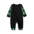 thumbnail image 3 of Argulvti Family Matching Christmas Pajama Set, Letter Print Long Sleeve Tops Plaid Elastic Waist Pants, 3 of 7