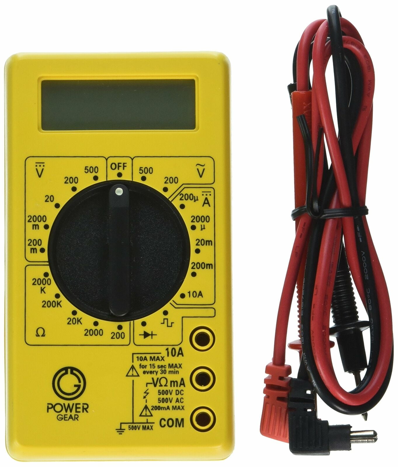 Power Gear Multimeter, Digital 17 Range 6Function NonRecording